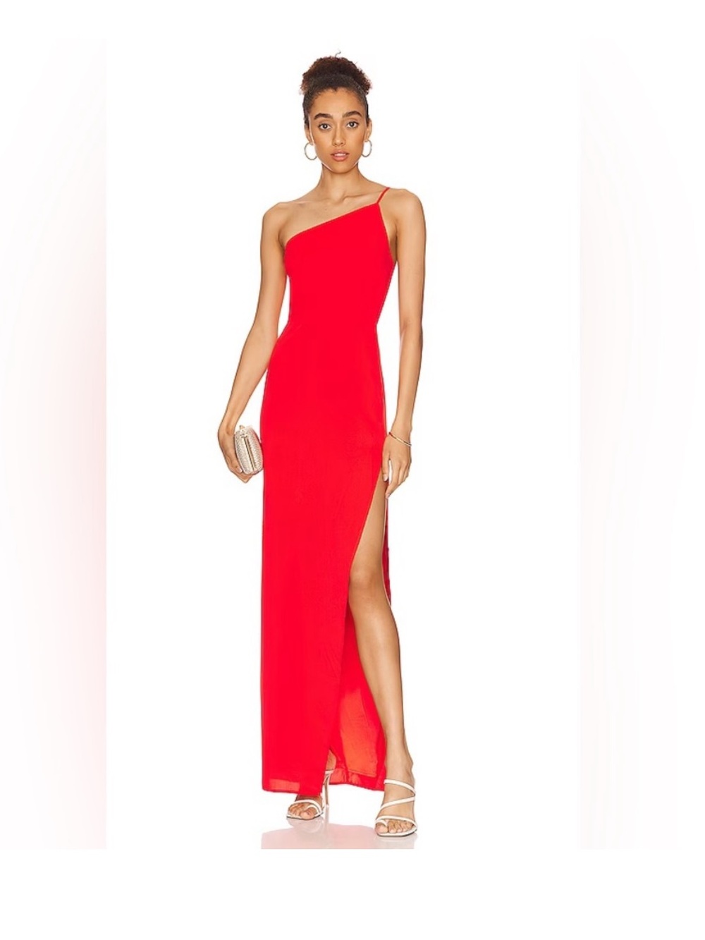 Lovers and friends one shoulder red gown